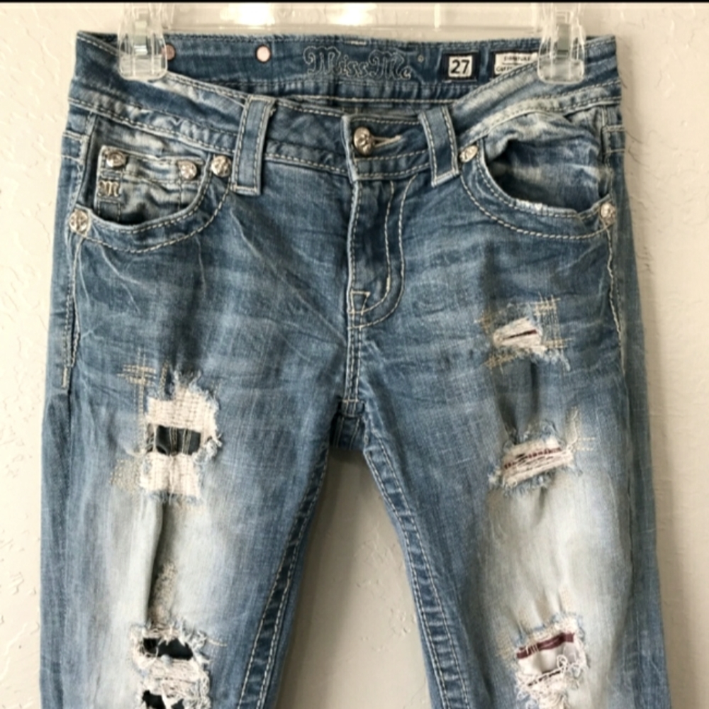 ❤🤍💙 Miss Me ☆ Size 27 ☆ Crop 💙🤍❤
